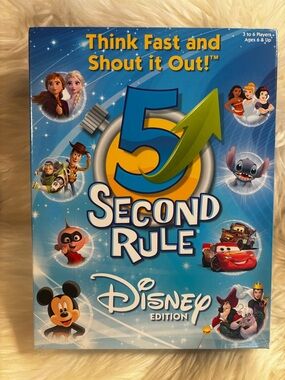 5 Second Rule Edition Fun Family Game About Your Favorite Disney Characters